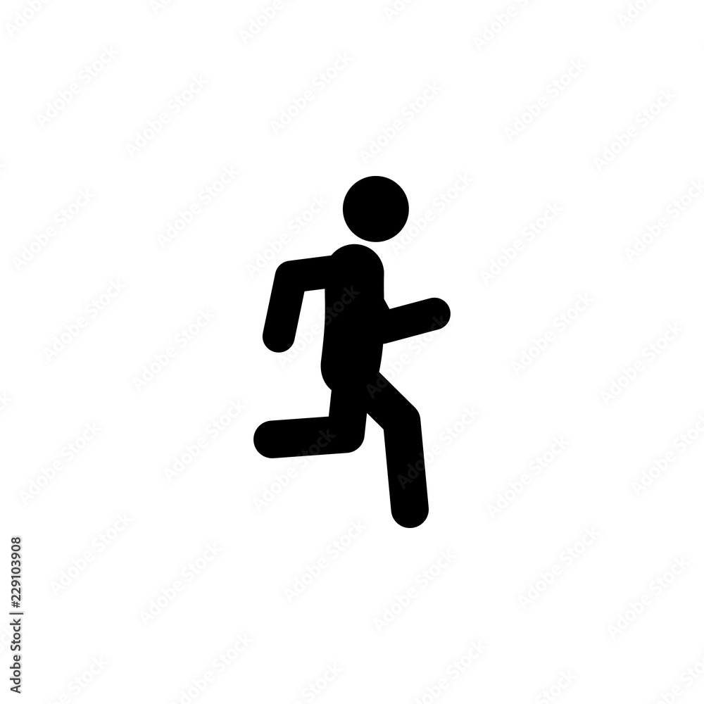 jog, run icon. Element of walking and running people icon for mobile concept and web apps. Detailed jog, run icon can be used for web and mobile