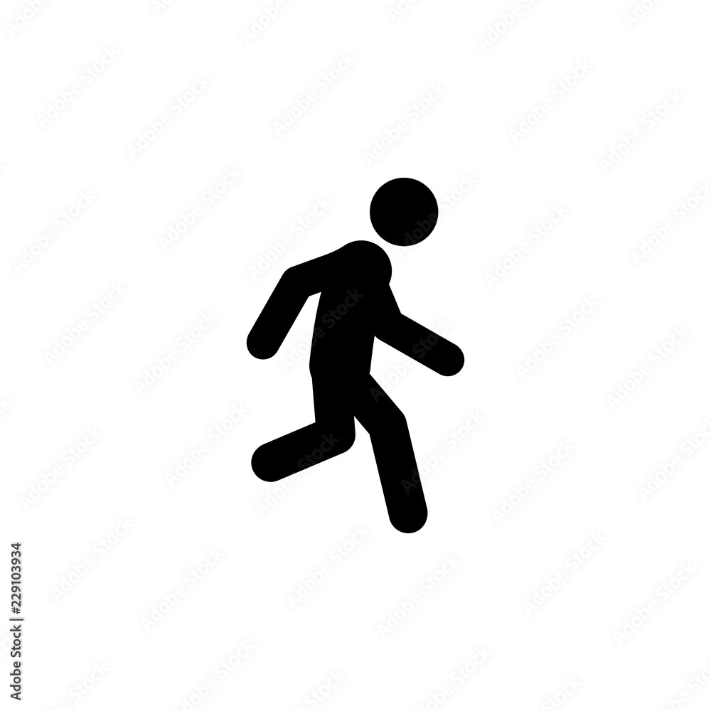 man moving icon. Element of walking and running people icon for mobile concept and web apps. Detailed man moving icon can be used for web and mobile