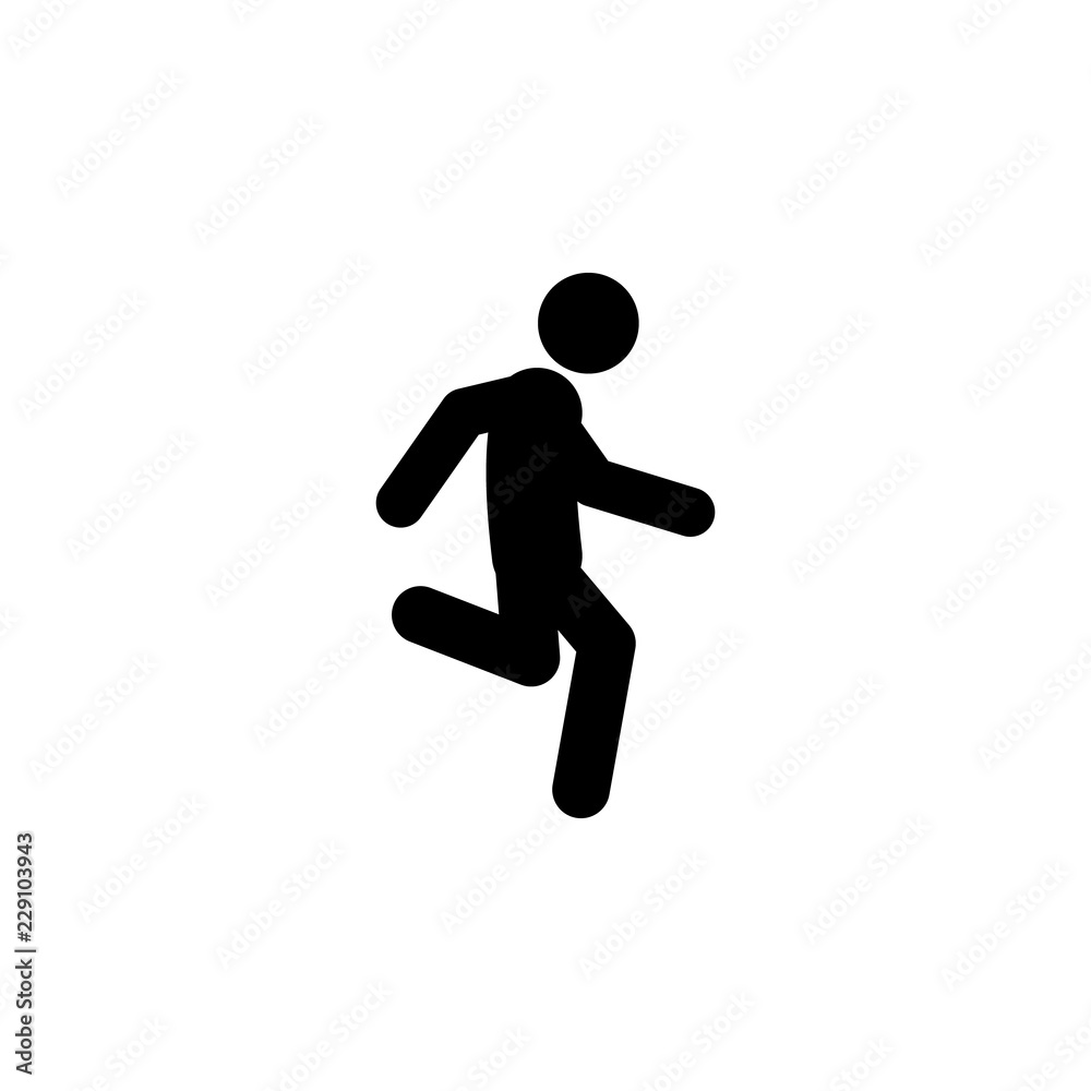 run, fast icon. Element of walking and running people icon for mobile concept and web apps. Detailed run, fast icon can be used for web and mobile