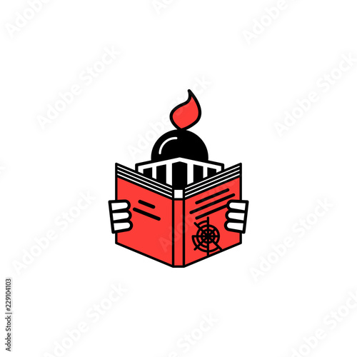 Genre, book, navigation icon. Element of literary genres icon for mobile concept and web apps. Detailed Genre, book, navigation icon can be used for web and mobile