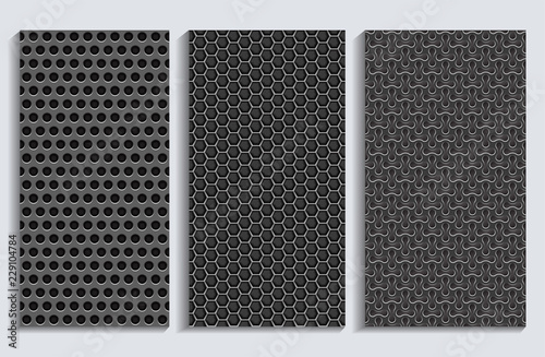 Steel grating pattern collection.