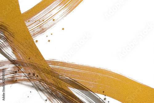 金色と銀色の線　白バック

