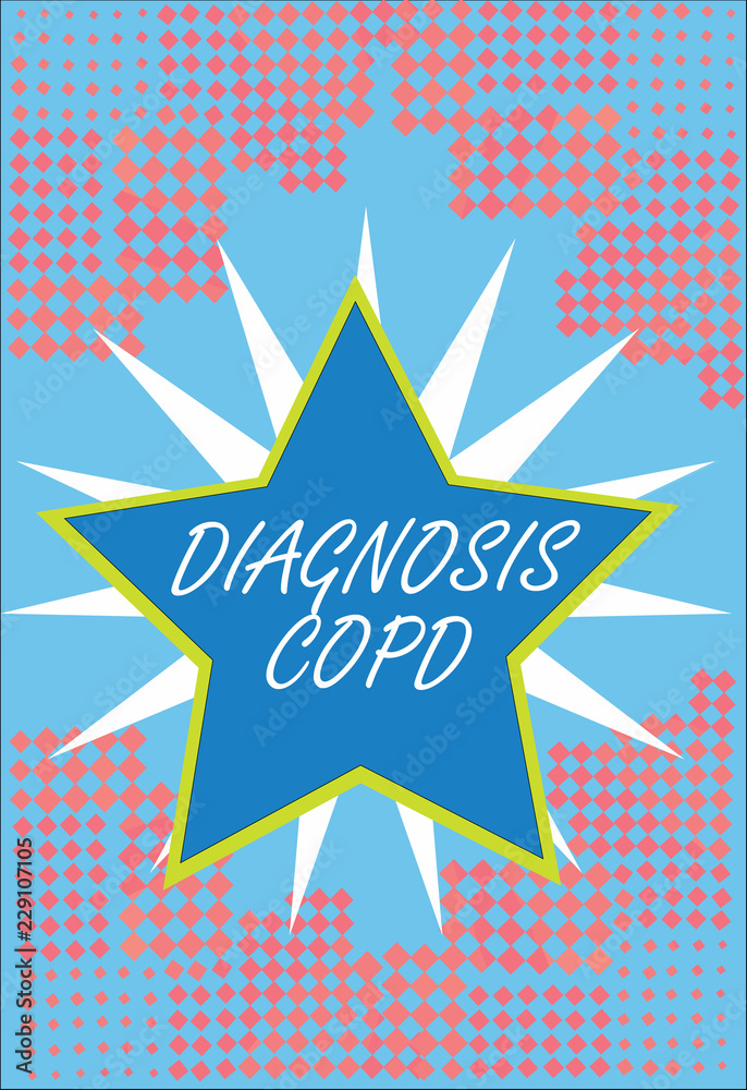 Word writing text Diagnosis Copd. Business concept for obstruction of lung airflow that hinders with breathing. Word writing text Diagnosis Copd. Business concept for obstruction of lung airflow that hinders with breathing.