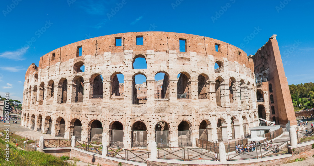 Inside view of the Colosseum in Rome
