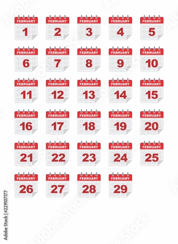 Daily calendar icon (February).