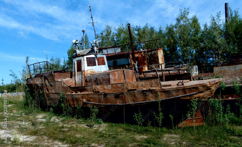 rusty ship