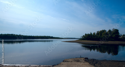 landscape of the Ob river banks