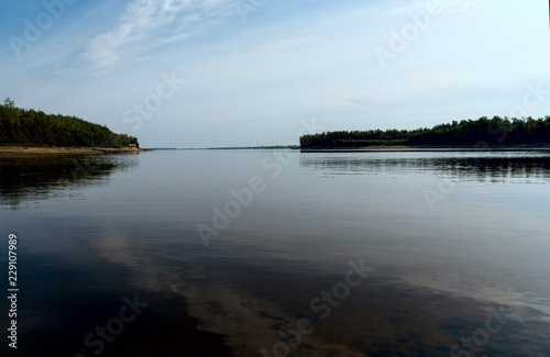 Fototapeta Naklejka Na Ścianę i Meble -  landscape of the Ob river banks