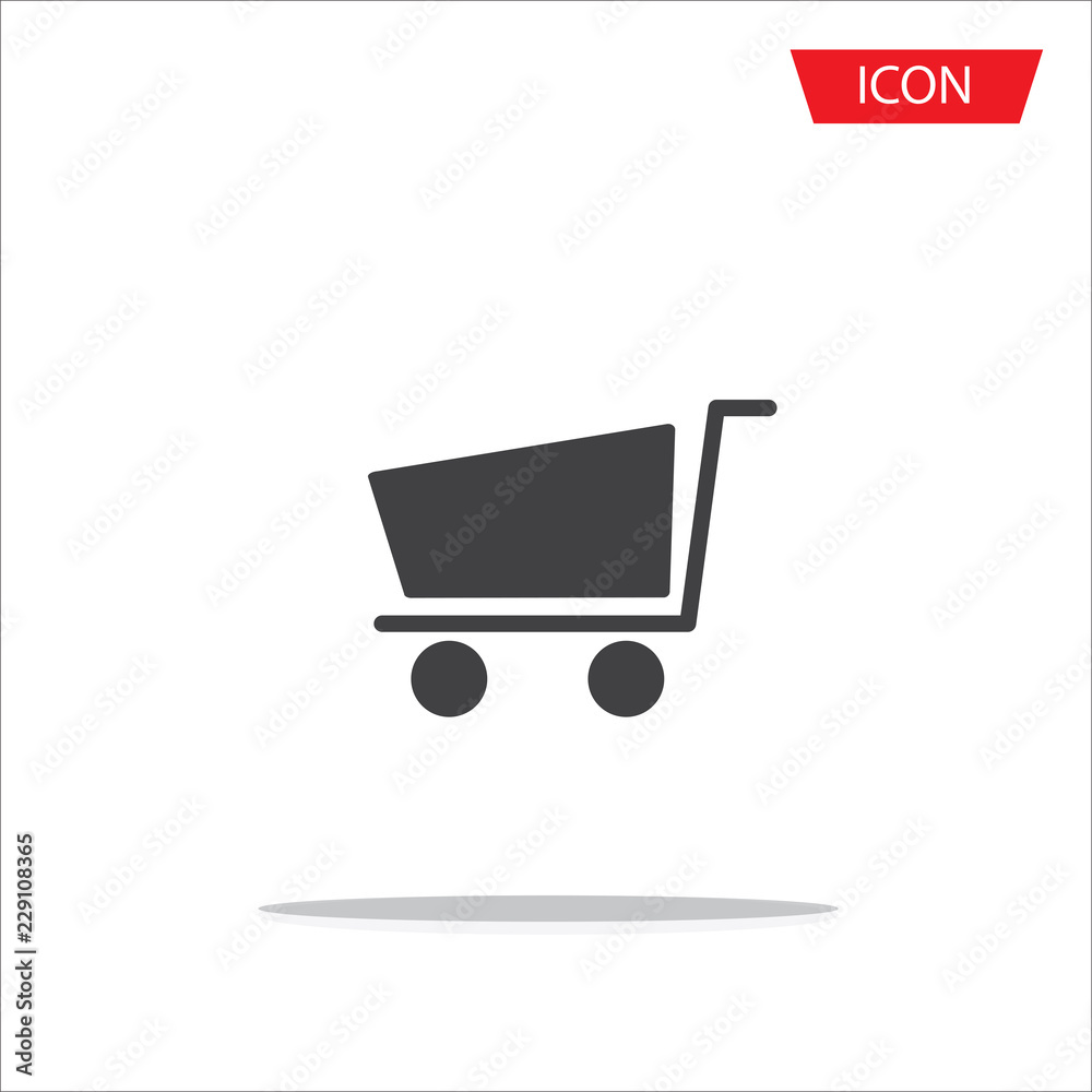 Shopping Cart Icon, flat design best vector icon isolated on white background. Shopping Cart Icon, flat design best vector icon isolated on white background.