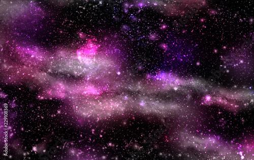 A space of the galaxy  atmosphere with stars at dark background.