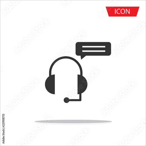 Customer support / customer service isolated on white background.