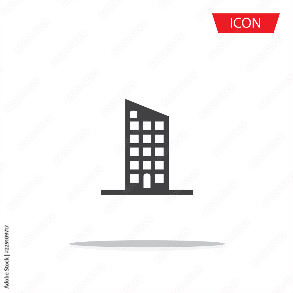 buildings vector icon, real estate symbol. Modern on white background. buildings vector icon, real estate symbol. Modern on white background.
