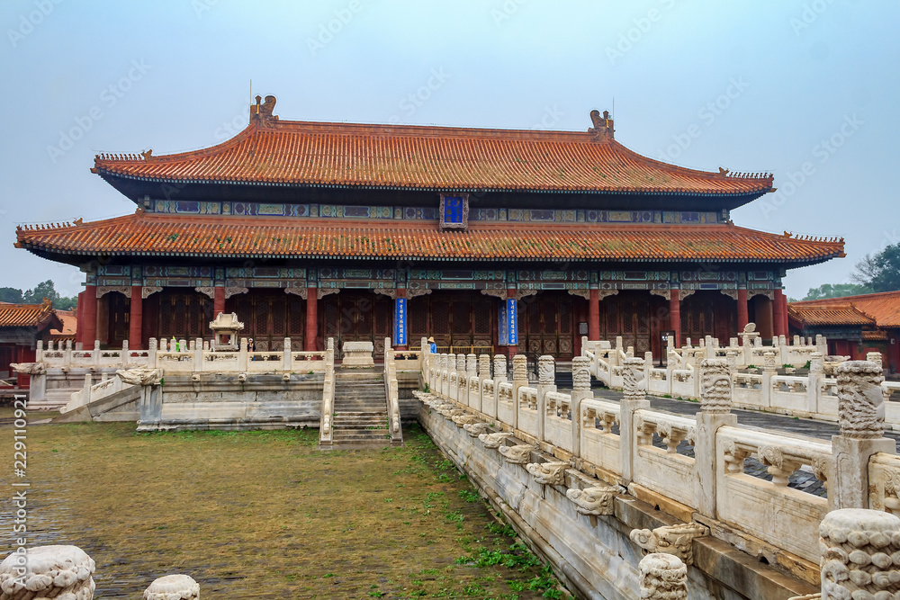 Ancient royal palaces of the Forbidden City in Beijing China Ancient royal palaces of the Forbidden City in Beijing China