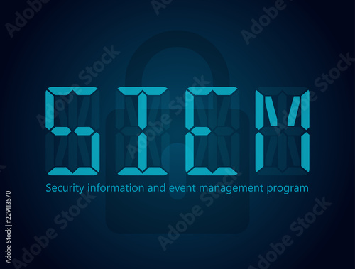 SIEM Security information and event management program 