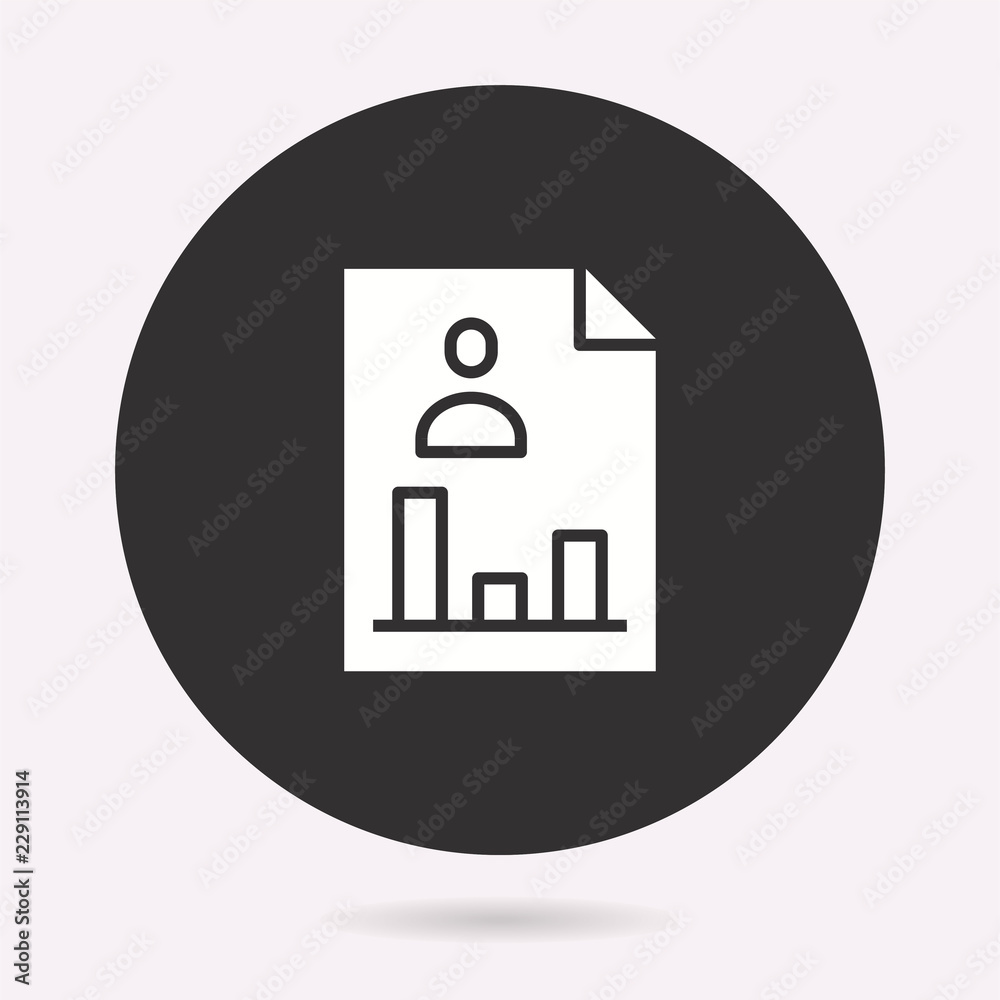 Business report - vector icon. Illustration isolated. Simple pictogram. Business report - vector icon. Illustration isolated. Simple pictogram.