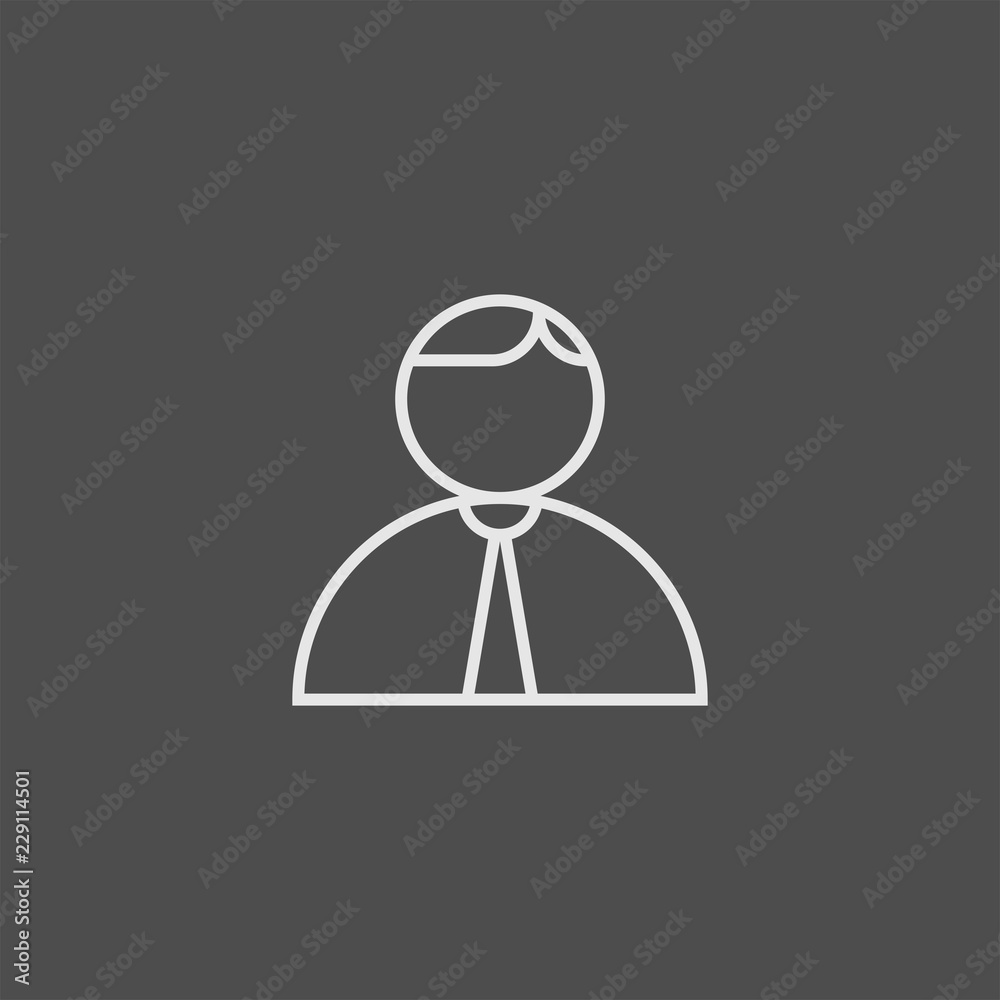 Consultant flat vector icon. User flat vector icon Consultant flat vector icon. User flat vector icon