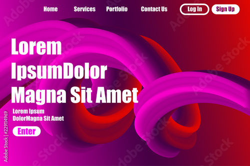 Abstract background  for Business Startup concept landing page design.