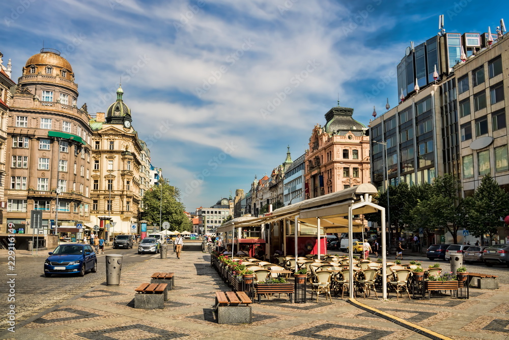 Fototapeta premium Prag, Wenzelsplatz