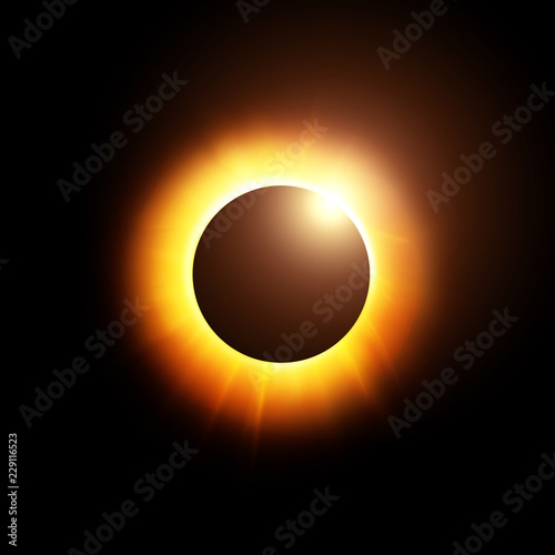 Fototapeta Naklejka Na Ścianę i Meble -  Solar Eclipse Illustration