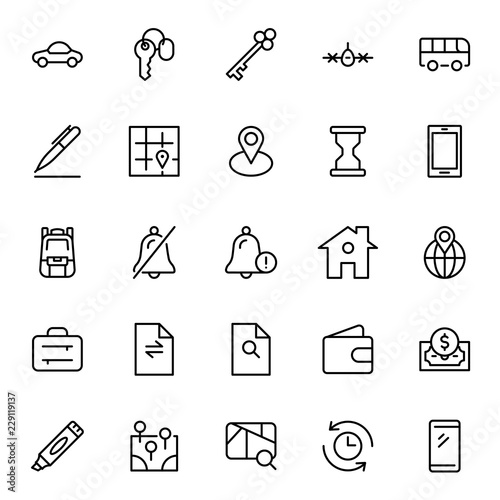 Hotel flat icon