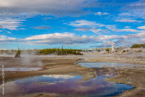 yellowstone Geysers and hot springs