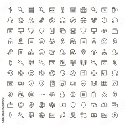 Programming icon set