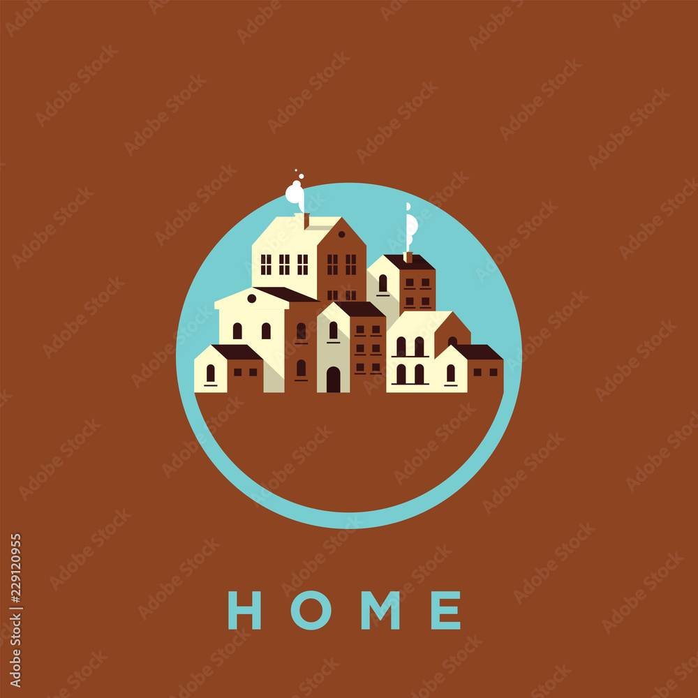Flat City Illustration Flat City Illustration