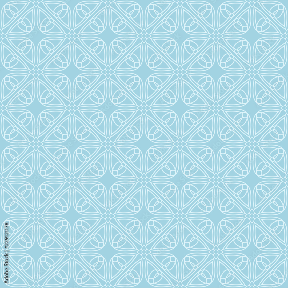 Light blue geometric ornament. Seamless pattern Light blue geometric ornament. Seamless pattern
