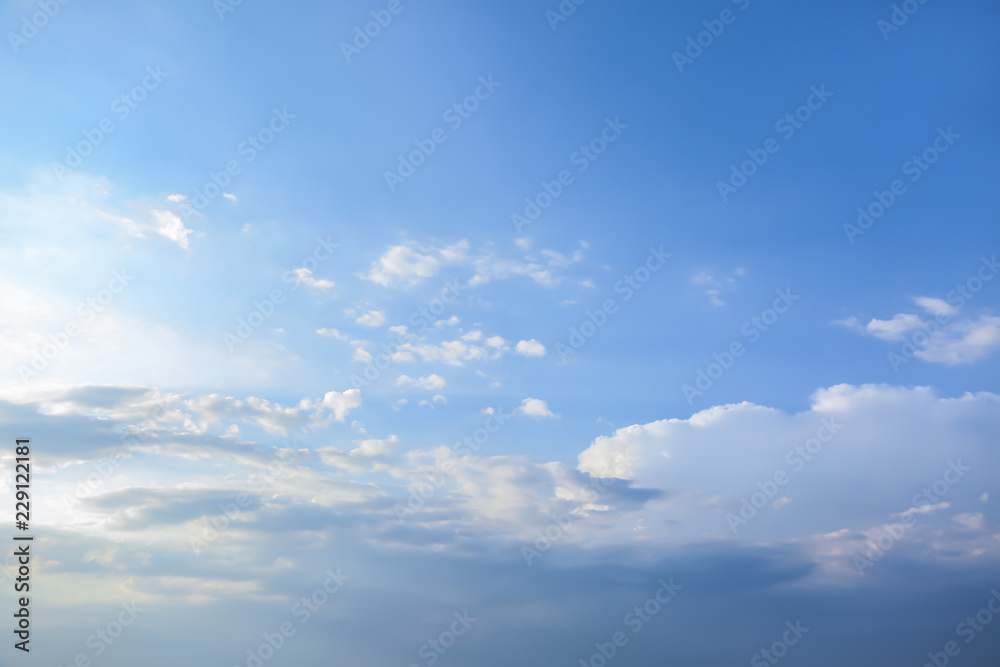 Beautiful view of blue sky with clouds