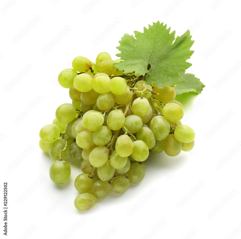 Fresh ripe juicy grapes on white background Fresh ripe juicy grapes on white background