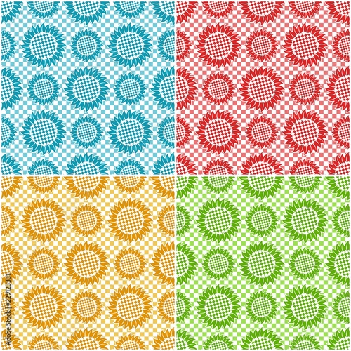 Backgrounds with sunflowers.
