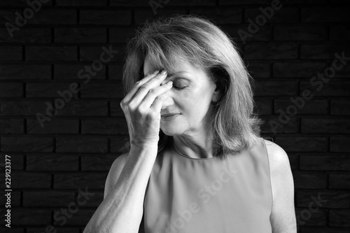 Black and white portrait of...