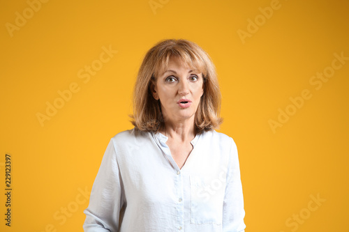 Portrait of confused mature...