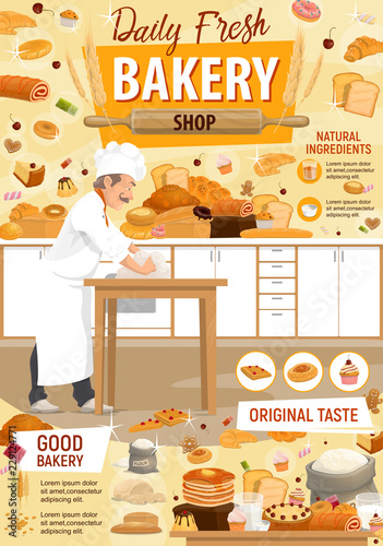 Bakery and patisserie, pastry, baker