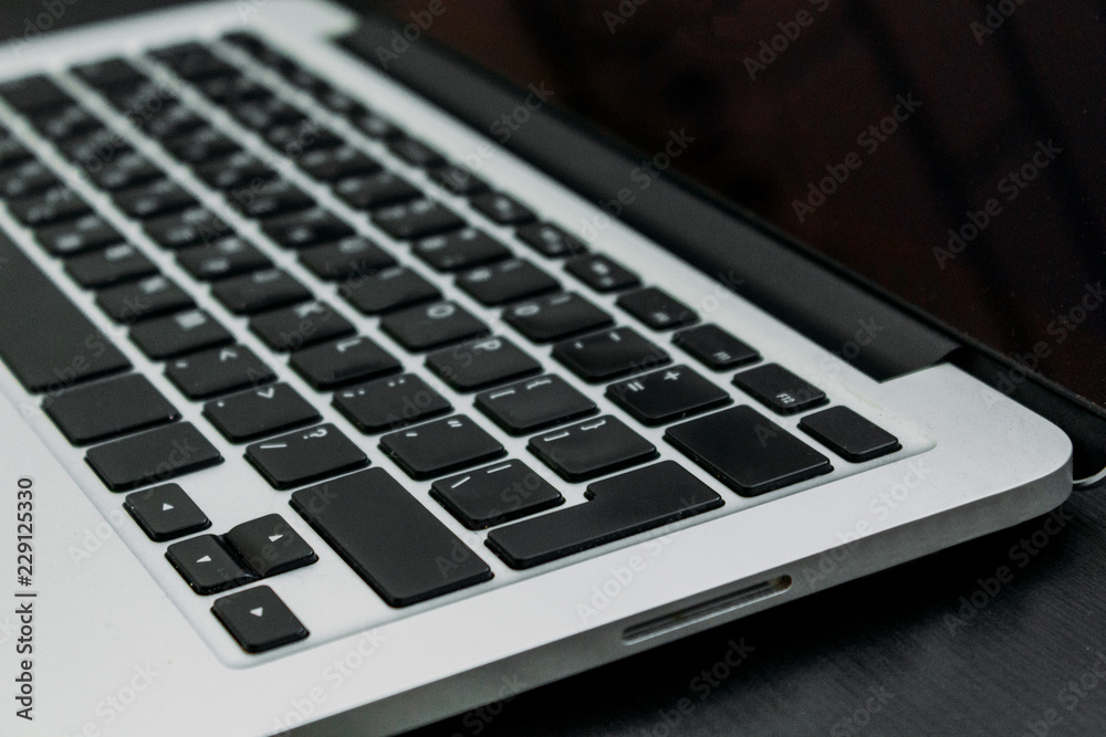 Close up of keyboard of a laptop Close up of keyboard of a laptop