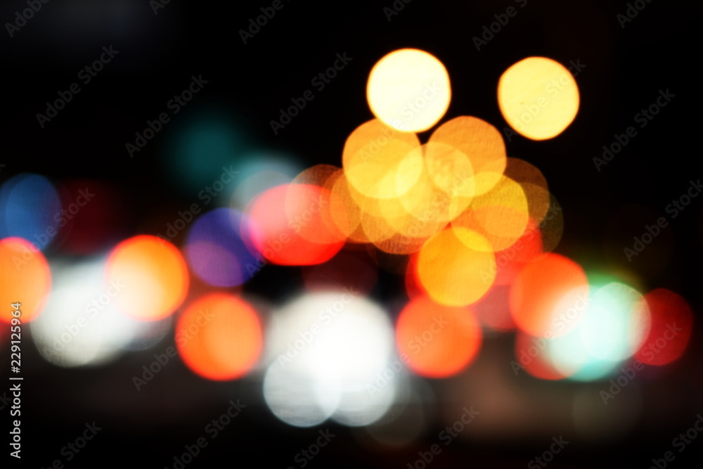Fototapeta premium bokeh night light abstract background