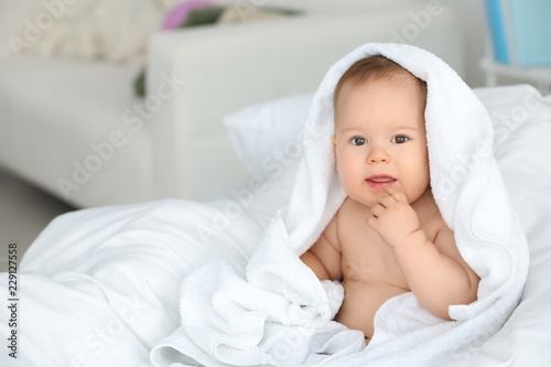 Cute little baby with soft ...