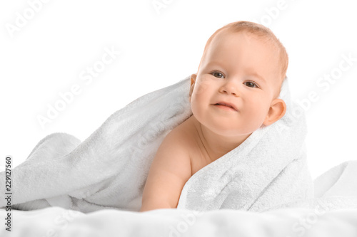 Cute little baby with soft ...