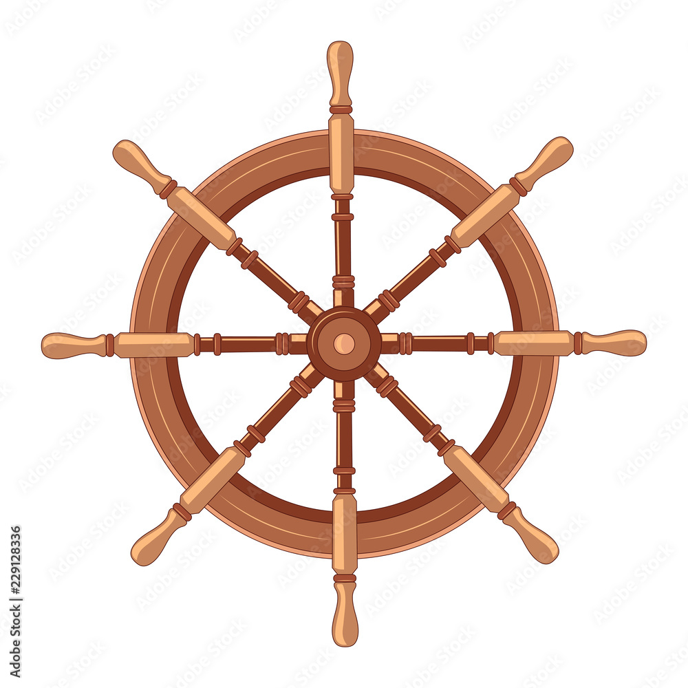 Vector image of the steering wheel. Vector image of the steering wheel.
