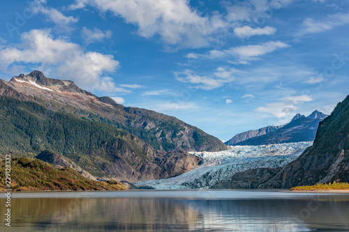 Mendenhall glacier near Juneau Alaska 