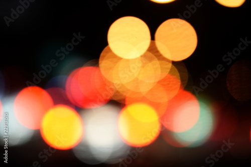 bokeh night light abstract background © may1985