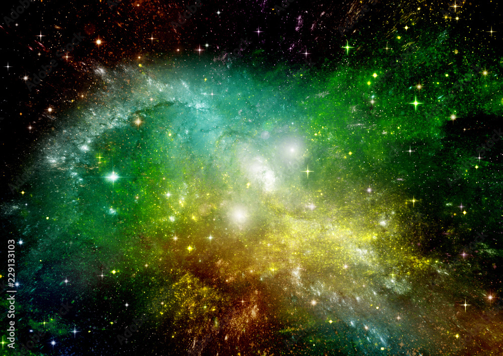 Fototapeta premium galaxy in a free space