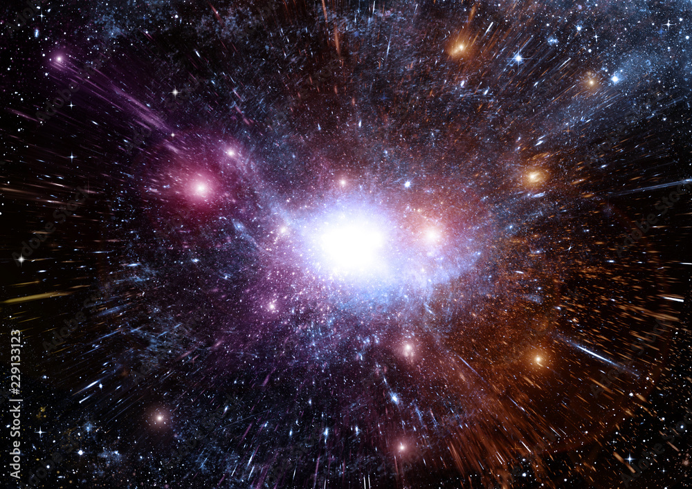 Fototapeta premium galaxy in a free space