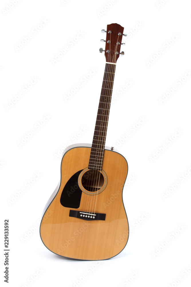 Classic guitar isolated on white