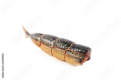 One smoked gutted Atlantic mackerel