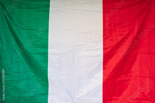 amazing Italian flag, natural light during the day.