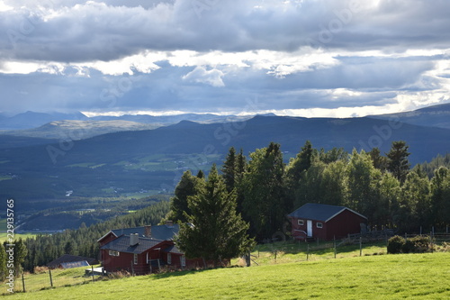 Norwegen, Tron, Sender, Berg, Gipfel, Straße, Schotterstraße, Maut, Mautstraße, Islandmoos, Tronfjell, Alvdal, Fluss, Glåma, Hedmark, Tal, Østerdalen, Tynset, Vestfjell photo