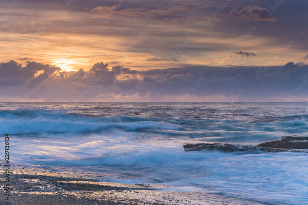 An Atmospheric Sunrise Seascape
