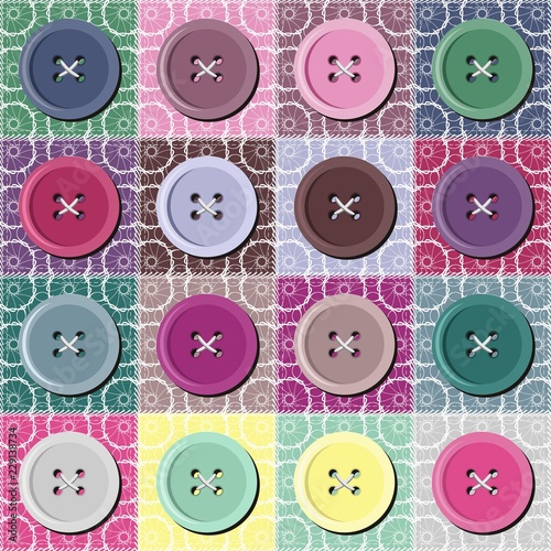 patchwork background with different patterns