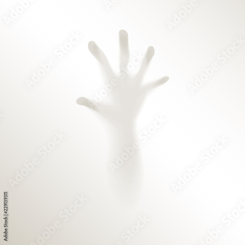 Blurred Creepy Hand Fingers Mysterious Persecution Horror Fear Halloween Fog